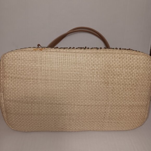 WOMEN'S TARGET WOVEN STRAW TULIP TOTE BAG - Picture 4 of 11